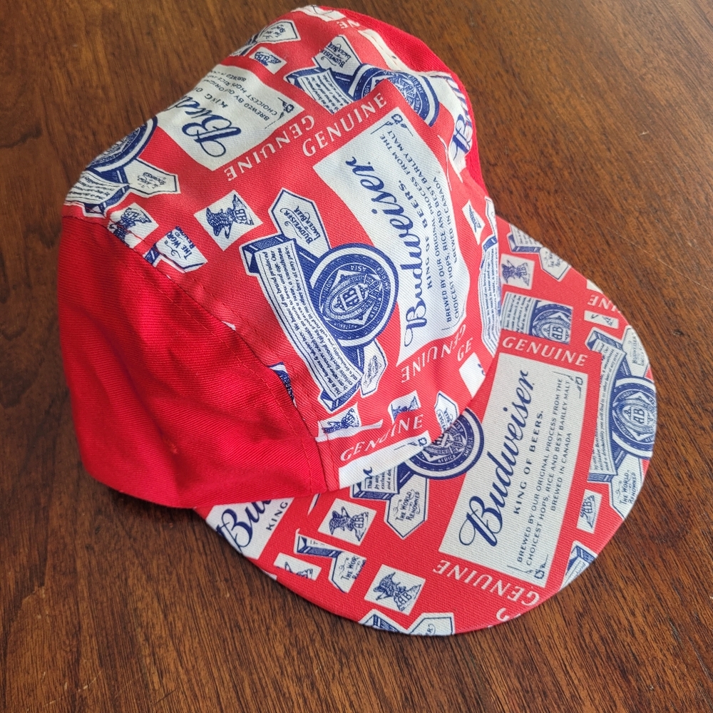 Budweiser Beer Leather Strap-back Ballcap